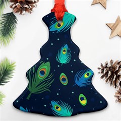 Feather, Bird, Pattern, Christmas Tree Ornament (two Sides)