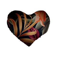 Flowers, Green, Hold, Huawei Standard 16  Premium Heart Shape Cushions