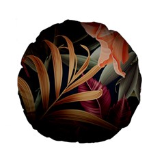 Flowers, Green, Hold, Huawei Standard 15  Premium Flano Round Cushions