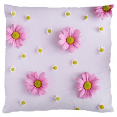 Springpurple Flower On A Purple Background Large Cushion Case (two Sides)