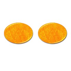 Background-yellow Cufflinks (oval)