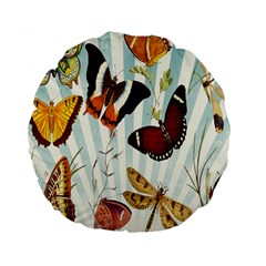 Butterfly-love Standard 15  Premium Round Cushions