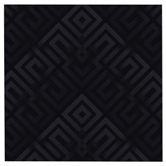 Black Pattern, Black, Pattern Wooden Puzzle Square