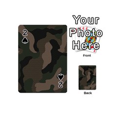Camo, Abstract, Beige, Black, Brown Military, Mixed, Olive Playing Cards 54 Designs (mini)
