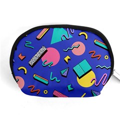 Geometric Shapes Material Design, Lollipop, Lines Accessory Pouch (medium)