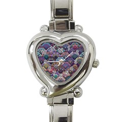 Texture, Pattern, Abstract Heart Italian Charm Watch