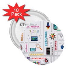 Startup Business Organization 2 25  Buttons (10 Pack) 
