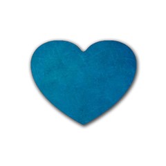 Blue Stone Texture Grunge, Stone Backgrounds Rubber Heart Coaster (4 Pack)