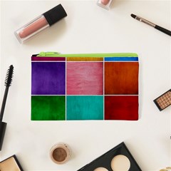 Colorful Squares, Abstract, Art, Background Cosmetic Bag (xs)