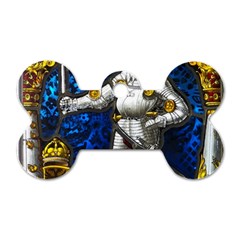 Knight Armor Dog Tag Bone (two Sides) by Cemarart