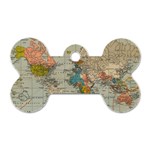 Illustration Ukrainian Folk Seamless Pattern Ornament Dog Tag Bone (Two Sides) Front