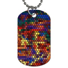 Zig Zag Pattern Geometric Design Dog Tag (two Sides) by Ndabl3x