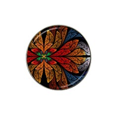 Fractals, Floral Ornaments, Rings Hat Clip Ball Marker (4 Pack)