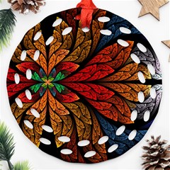 Fractals, Floral Ornaments, Rings Round Filigree Ornament (two Sides)