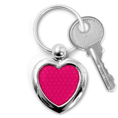 Pink Pattern, Abstract, Background, Bright Key Chain (heart)
