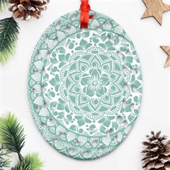 Round Ornament Texture Oval Filigree Ornament (two Sides)