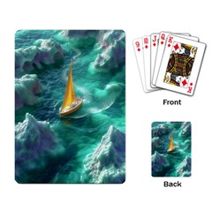 Mountain Wolf Tree Nature Moon Playing Cards Single Design (rectangle) by Cemarart