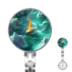 Dolphin Sea Ocean Stainless Steel Nurses Watch