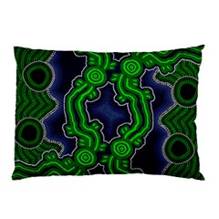Authentic Aboriginal Art - After The Rain Pillow Case by hogartharts