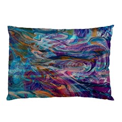 Abstarct Cobalt Waves Pillow Case