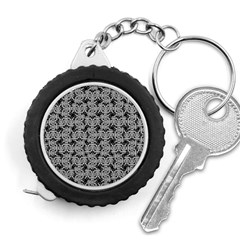 Ethnic Symbols Motif Black And White Pattern Measuring Tape by dflcprintsclothing
