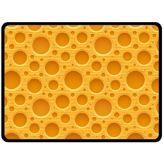 Cheese Texture Food Textures Fleece Blanket (large)
