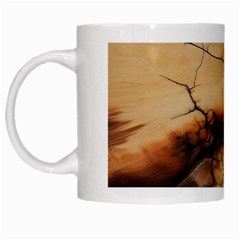 Texture Woodgrain Pattern Nature Wood Pattern White Mug by Maspions