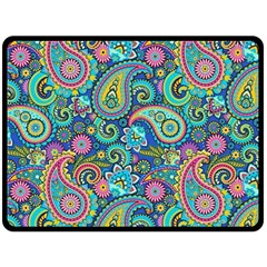 Patterns, Green Background, Texture Fleece Blanket (large)
