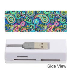 Patterns, Green Background, Texture Memory Card Reader (stick)