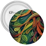 Outdoors Night Setting Scene Forest Woods Light Moonlight Nature Wilderness Leaves Branches Abstract 3  Buttons Front