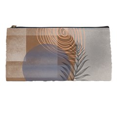 Boho Background Leaves Botanical Retro Vintage Art Pencil Case