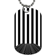 Stripes Geometric Pattern Digital Art Art Abstract Abstract Art Dog Tag (two Sides) by Proyonanggan