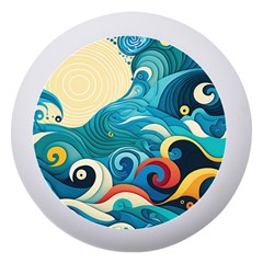 Waves Wave Ocean Sea Abstract Whimsical Dento Box With Mirror