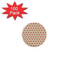 Summer Watermelon Pattern 1  Mini Buttons (100 Pack) 