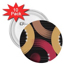 Circle Colorful Shine Line Pattern Geometric 2 25  Buttons (10 Pack)  by Proyonanggan