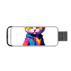 Wild Cat Portable Usb Flash (one Side)