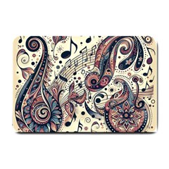 Paisley Print Musical Notes8 Small Doormat by RiverRootz
