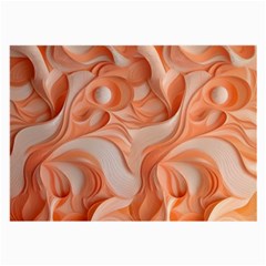 Peach Fuzz Elegant Print Abstract Design Large Glasses Cloth