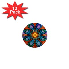 Schwarz Bunt 1  Mini Magnet (10 Pack) 
