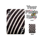Zebra Zebra Pattern Zebra Fur Zebra Print Strip Playing Cards 54 Designs (Mini) Front - SpadeQ
