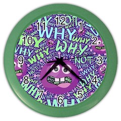 Why Not Question Reason Color Wall Clock