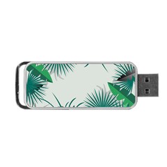 Illustrations Foliage Background Border Portable Usb Flash (two Sides)