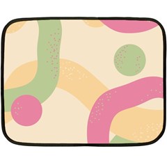Line Pattern Dot Fleece Blanket (mini) by anzea