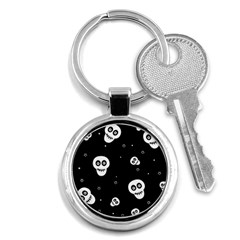Skull Pattern Key Chain (round)
