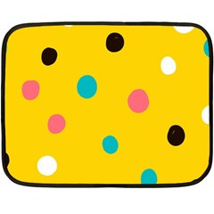 Moles Points Background Pattern Two Sides Fleece Blanket (mini)