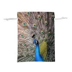 Peacock Bird Animal Peafowl Lightweight Drawstring Pouch (m) by Perong