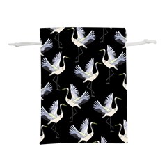 Crane Pattern Lightweight Drawstring Pouch (s)