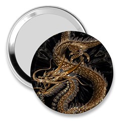 Fantasy Dragon Pentagram 3  Handbag Mirrors