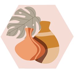 Vases Art Plant Boho Bohemian Wooden Puzzle Hexagon