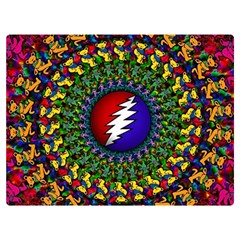 Grateful Dead Bear Pattern Two Sides Premium Plush Fleece Blanket (baby Size) by Maspions